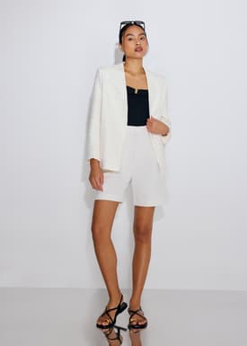 RuchedReady® Moira Relaxed Sequin Tweed Blazer
