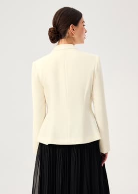 RuchedReady® Yue Mandarin Collar Cinched Jacket