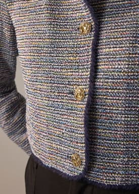 Sae RuchedReady® Stretch Tweed Boxy Jacket