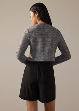 Sae RuchedReady® Stretch Tweed Boxy Jacket