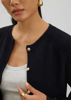 Yohan Textured Knit Cardigan