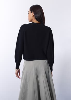 Priya Relaxed Classic Knit V-neck Cardigan