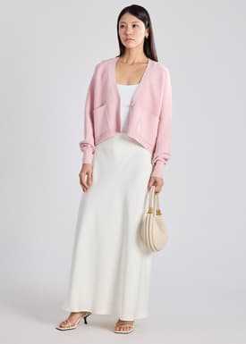 Priya Relaxed Classic Knit V-neck Cardigan