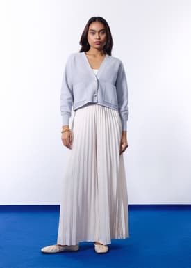 Priya Relaxed Classic Knit V-neck Cardigan