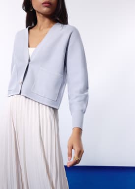Priya Relaxed Classic Knit V-neck Cardigan