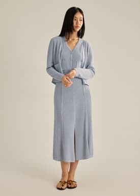 Trina Waffle Knit Boxy Cardigan