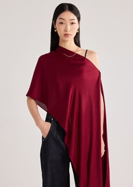Multi-way Crinkle Satin Scarf
