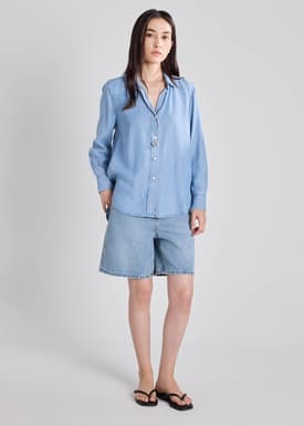 Ayu Lyocell Chambray Relaxed Shirt