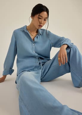 Ayu Lyocell Chambray Relaxed Shirt