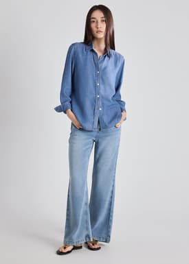 Ayu Lyocell Chambray Relaxed Shirt