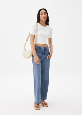 Kyle Knit Round Neck Crop Top
