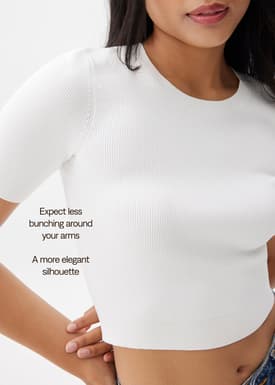 Kyle Knit Round Neck Crop Top