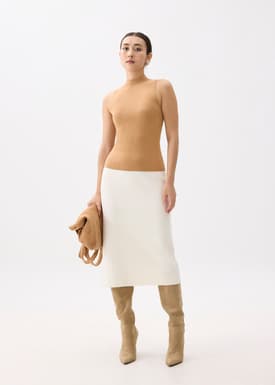 Monika High Neck Knit Tank Top