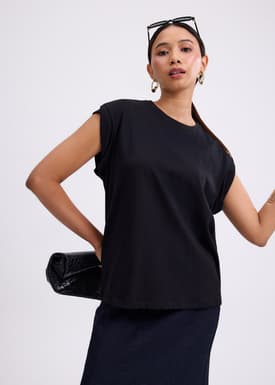 Gia Relaxed Jersey Muscle Tee