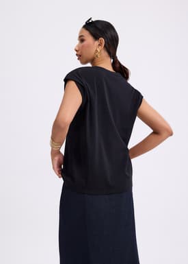 Gia Relaxed Jersey Muscle Tee