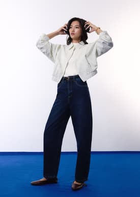 Mia Relaxed Knit Mock Neck Tee