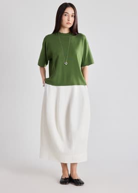 Mia Relaxed Knit Mock Neck Tee