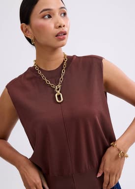 Gracie Knit Round Neck Tank Top