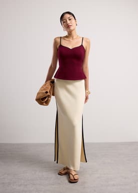 BraFree by LB Yoonchae Jersey Sweetheart Fitted Camisole Top