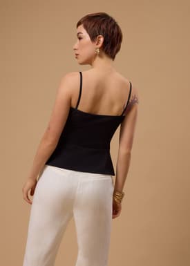 BraFree by LB Yoonchae Jersey Sweetheart Fitted Camisole Top