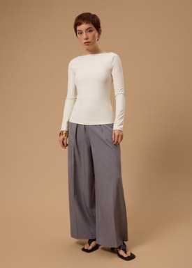 BraFree by LB Xinyi Jersey Boat Neck Fitted Tee