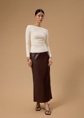 BraFree by LB Xinyi Jersey Boat Neck Fitted Tee