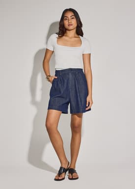 BraFree by LB Jada Square Neck Fitted Tee