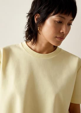 Billie Neoprene Round Neck Trapeze Tee