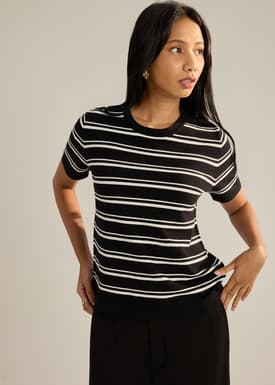 Alex Striped Knit Tee