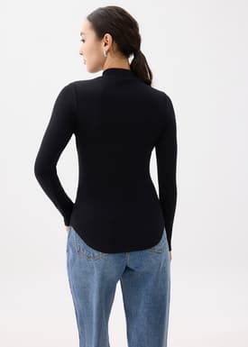 Minh Mock Neck Long Sleeve Top