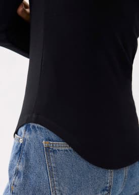 Minh Mock Neck Long Sleeve Top