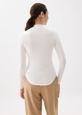 Minh Mock Neck Long Sleeve Top