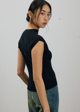 Huan Mock Neck Knit Top