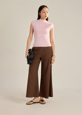 Huan Knit Mock Neck Top