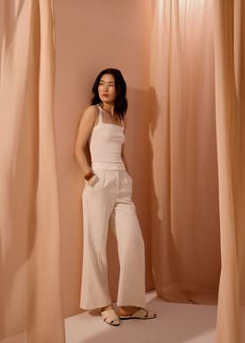 Tola Knit Cross Back Tank Top