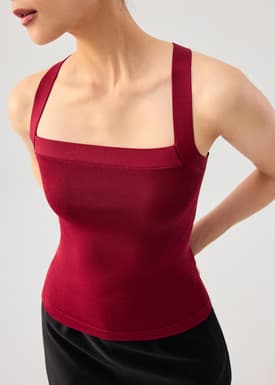 Tola Knit Cross Back Tank Top