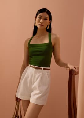 Tola Knit Cross Back Tank Top