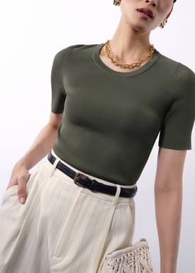 Charlie Knit Round Neck Top