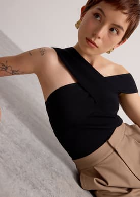 Aditi Multi-way Cross Over Knit Top
