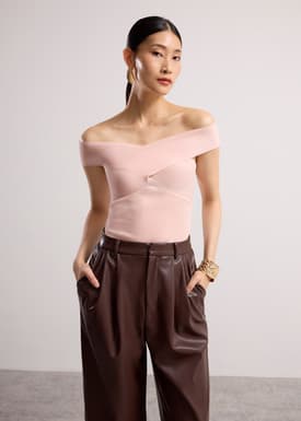 Aditi Multi-way Cross Over Knit Top