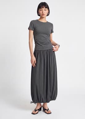 Jersey Ruched Fitted Top
