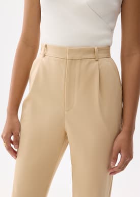 Lynn Tailored Peg Leg Chino Pants