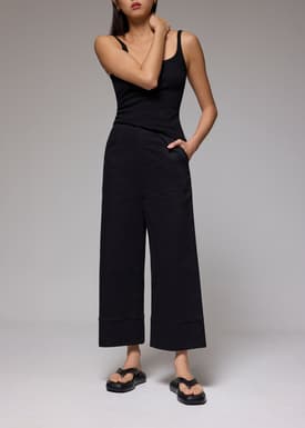 Brooklyn Cotton Wide Leg Culottes