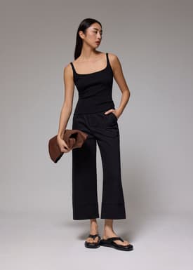 Brooklyn Cotton Wide Leg Culottes