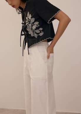 Brooklyn Cotton Wide Leg Culottes