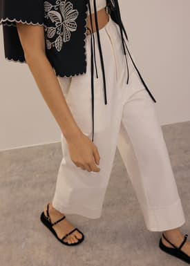 Brooklyn Cotton Wide Leg Culottes