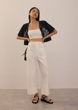 Brooklyn Cotton Wide Leg Culottes
