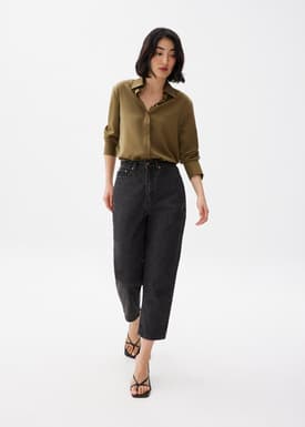 Flynn Cropped Mom Jeans