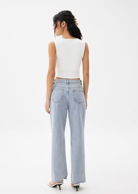 Elliot Denim Straight Leg Jeans