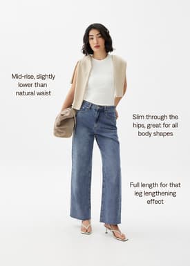 Elliot Denim Straight Leg Jeans